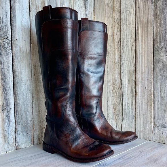 Frye Paige brown Tall Riding Boot - Picture 1 of 7